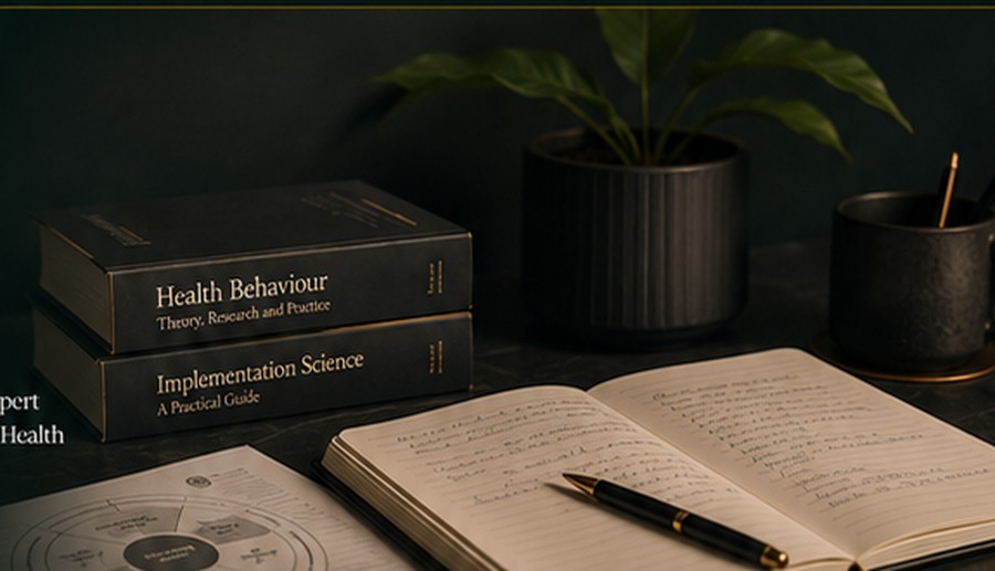 Research books, notes and workspace